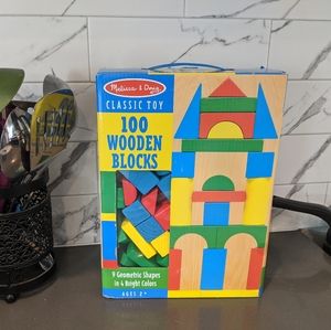 Melissa & Doug wooden blocks set